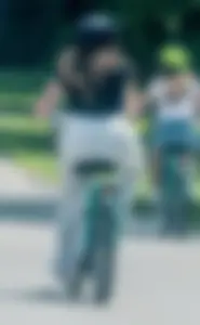 Bike ride in see through pants - THONG