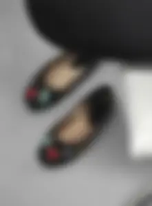 Teen College Student's Feet in Colorful Flats And Socks Closeups in Various Classrooms