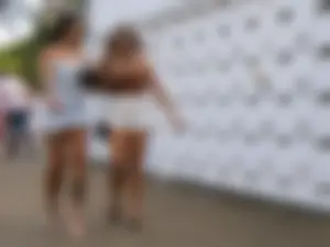 Unbelievable bratty queen in heels and tight mini dress exposing pierced nipples!  Boosted!