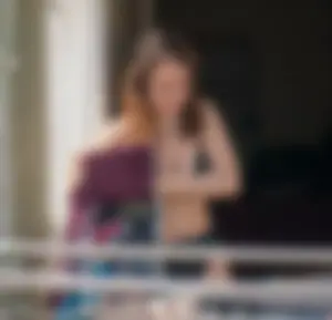 Hot milf next door hanging panties, showing pokies and wearing underwear