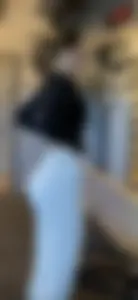 German gym Girl white leggings