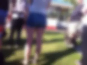 Hot candid girls wearing shorts