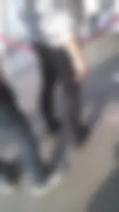 Girl wearing a black skirt over her leggings