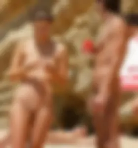 Nude beach and topless girls