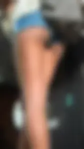Hot Legs and Booty in Denim Shorts Creepshot