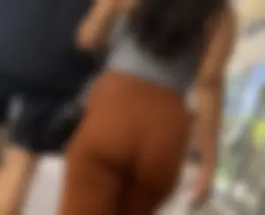 Lovely ass in orange yoga pants (OC)