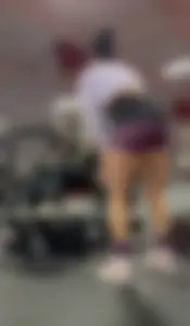 Nutbuster! Latina With Plump Ass In Gym Shorts  Not OC