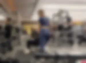 Perfect Blonde Ass at Gym