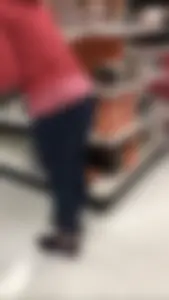 Fit milf with a nice ass and slight vpl in leggings at Target