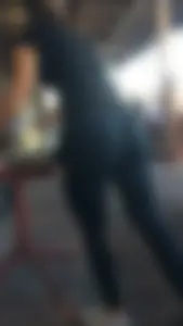 Female Waiter With Hot Ass in Tights