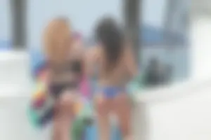 Bikini babes at Deerfield Beach in Florida