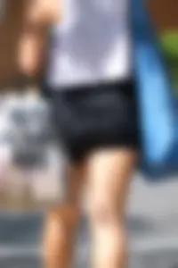 Fat ass in spandex shorts