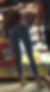 Tight jeans at the sweet shop and the cinema