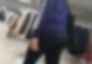 Huge ass in black leggings