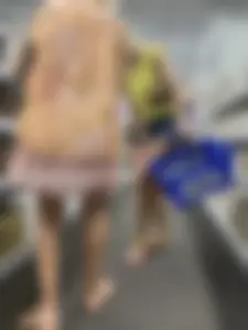 Mother upskirt and daughter showing ass cheeks