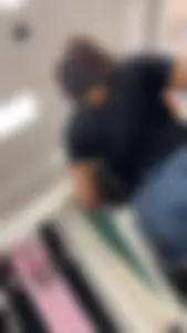 Sexy thick ass cheeks showing In short high jeans at Target