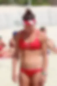 Lifeguard tournament girls on the beach