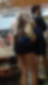 Cute Teen Princess with Beautiful legs in miniskirt