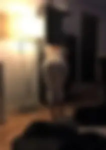 Girl with Hot Ass in White Pants Bending Over Home Creepshot