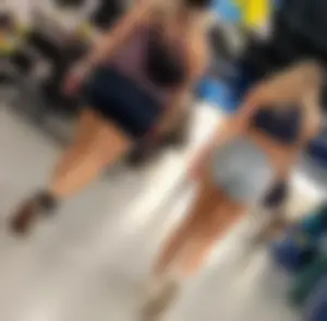 Tight Coed in Jean Shorts Walking by (OC)