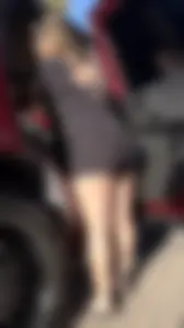 Pawg cheeks hanging out in black romper
