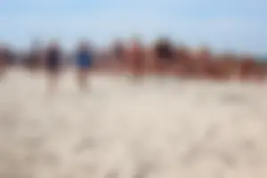 Lifeguard tournament girls on the beach