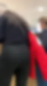 Girl with cute VPL