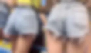 Trio of teen ass with their cheeks out
