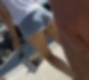 Denim shorts