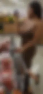 Huge titted ebony bimbo lets me admire her fun bags
