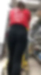 Teen at Work in her Leggings