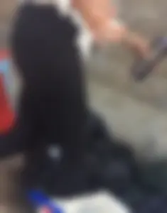 Candid Teen in Tight Black Pants at the Beach Creepshots
