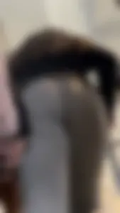 Slightly Chubby White Girl Jiggling In Grey Sweatpants