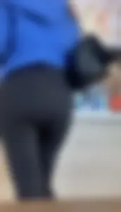 Thick Latina in Leggings at BK