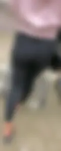 Skinny azn milf booty in black leggings