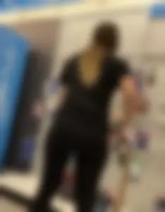 Caught her nice ass lackin
