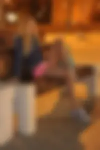 Sexy Blonde Sitting on a Bench in Pantyhose and Shorts - Street Creepshot
