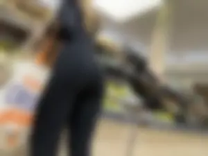 SEXY Girl BENDING in HOT positions + Thong See Thru Leggings