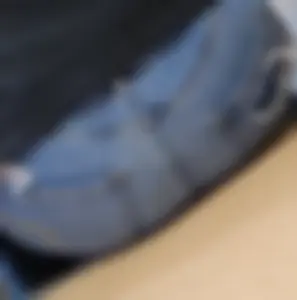 Candid Booty in Tight Jeans Closeup Photo