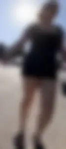 Pawg cheeks hanging out in black romper