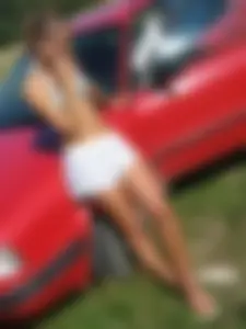 Hot Teen in Swimsuit and Shorts Candid