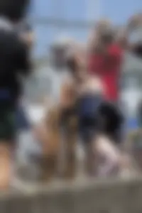 Girl in sailor costume flashes her tits quickly