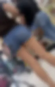 Cute girl with a tight butt in shorts (OC)