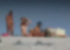 Nude beach and topless girls