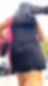 Bouncing ass on black dress (OC)