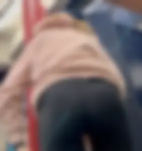 Skinny And Tight College Girl In Blue Leggings Bends Over For Me (Upshots)