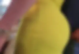 Salvi MILF in yellow long sun dress