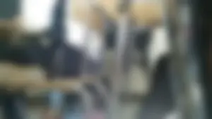 Teen college booty in leggings in class
