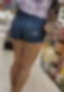 Milf s in jean shorts
