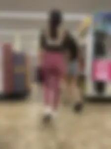 Slim latina shopping and squatting (oc)